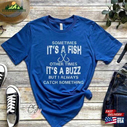 Funny Fisherman T-Shirt Birthday Fishing Gift Classic Unisex