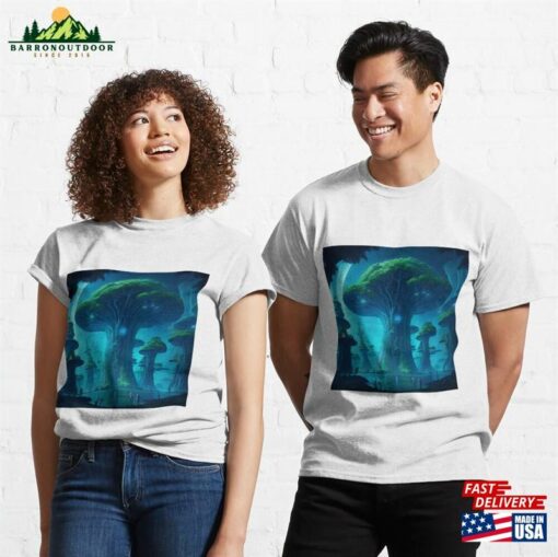 Giant Alien Tree Fantasy Art Classic T-Shirt Sweatshirt Unisex