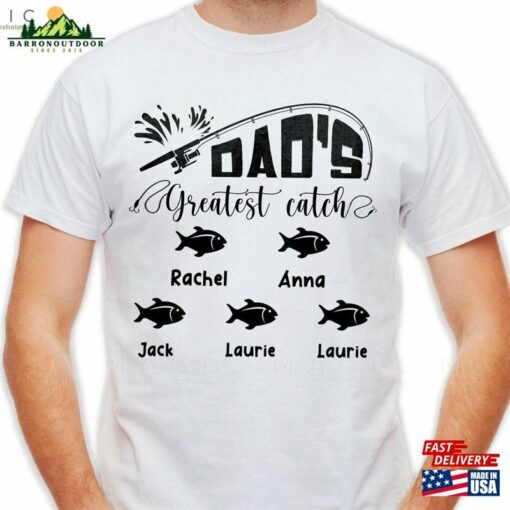 Gift For Dad Fishing Shirt Personalized Father T-Shirt Unisex