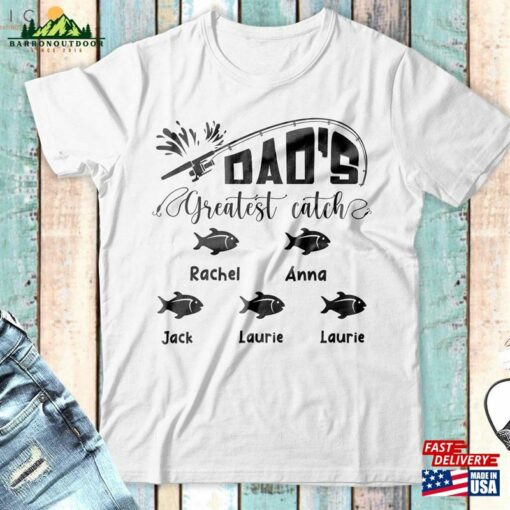 Gift For Dad Fishing Shirt Personalized Father T-Shirt Unisex