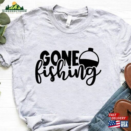 Gone Fishing Shirt Gift For Fisherman Father T-Shirt Hoodie