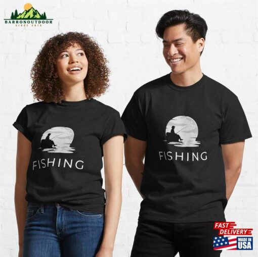 Happiness Is A Day Spent Fishing Classic T-Shirt Sweatshirt