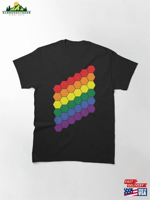 Hexigon Rainbow Pattern Classic T-Shirt Unisex Sweatshirt