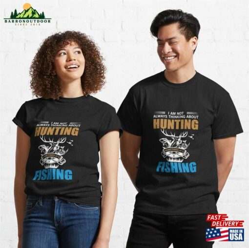 Hunting Fishing Outdoors Classic T-Shirt Unisex