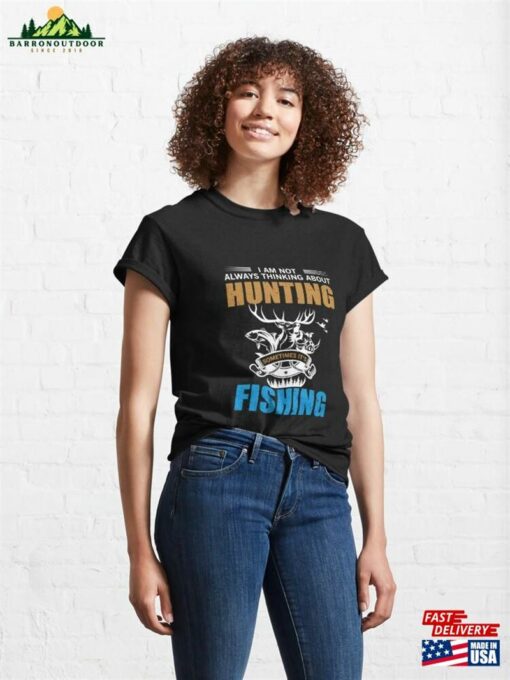 Hunting Fishing Outdoors Classic T-Shirt Unisex