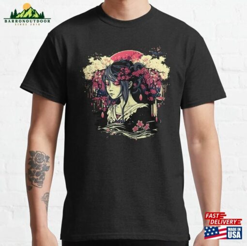 Japanese Retro Girl Classic T-Shirt Unisex