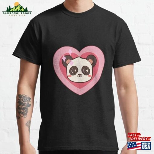 Kawaii Heart Panda Classic T-Shirt Unisex