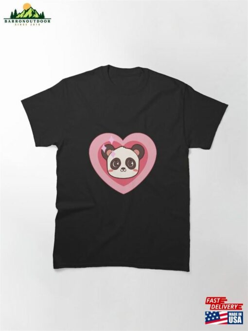 Kawaii Heart Panda Classic T-Shirt Unisex