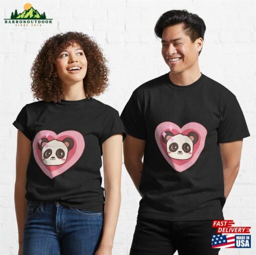 Kawaii Heart Panda Classic T-Shirt Unisex