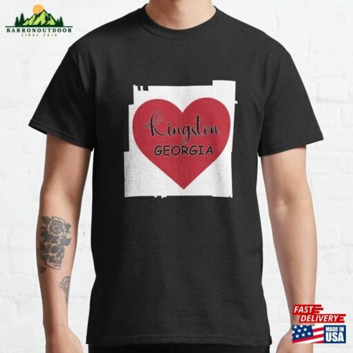 Kingston Georgia Heart In Outline Classic T-Shirt