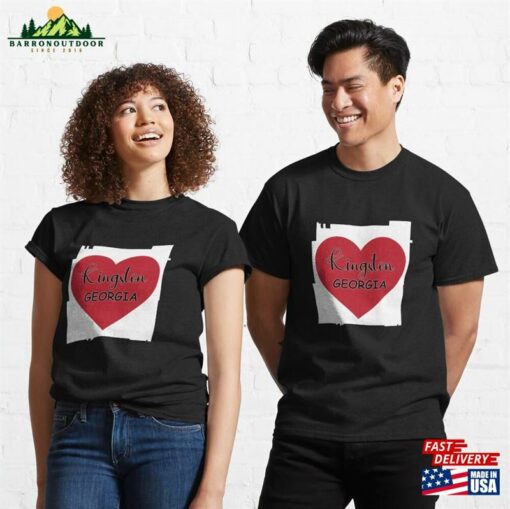 Kingston Georgia Heart In Outline Classic T-Shirt