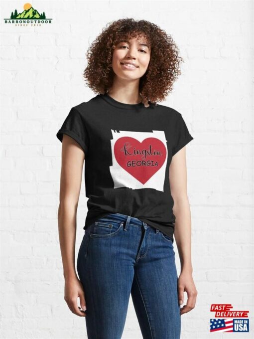 Kingston Georgia Heart In Outline Classic T-Shirt