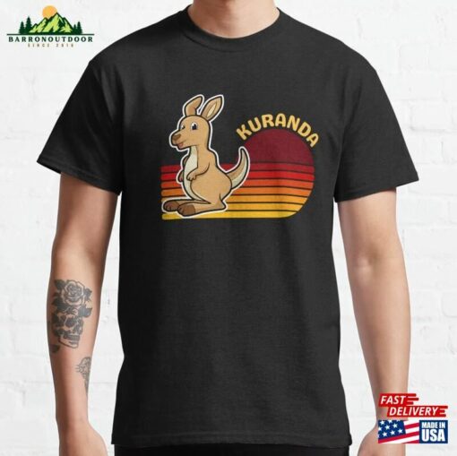 Kuranda Australia Kangaroo At Sunset Classic T-Shirt Sweatshirt