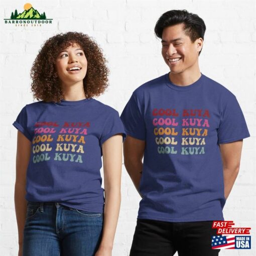 Kuya Retro Wavy Style Cool Kuyas Tagalog Filipino Elder Brother Uncles Big Brothers For Best Classic T-Shirt Hoodie Sweatshirt