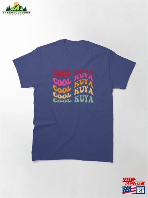 Kuya Retro Wavy Style Cool Kuyas Tagalog Filipino Elder Brother Uncles Big Brothers For Best Classic T-Shirt Unisex