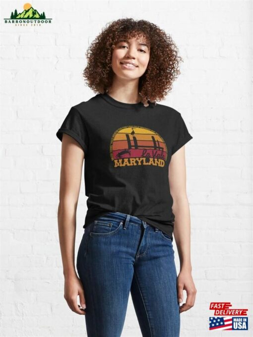 La Vale Maryland Sunset Retro Vintage Local Pride Logo Classic T-Shirt Sweatshirt Hoodie