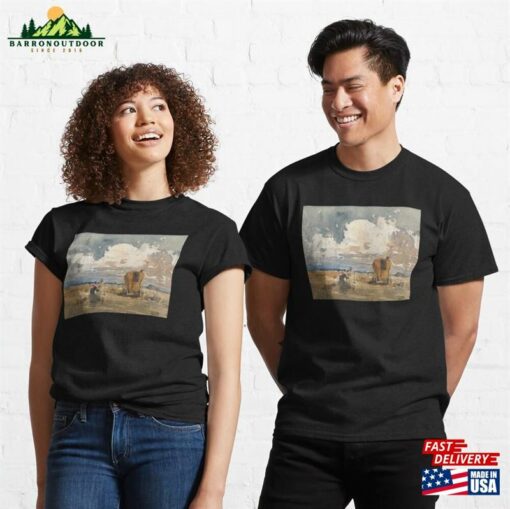 Landscape With Gypsies And Wagon Classic T-Shirt Sweatshirt