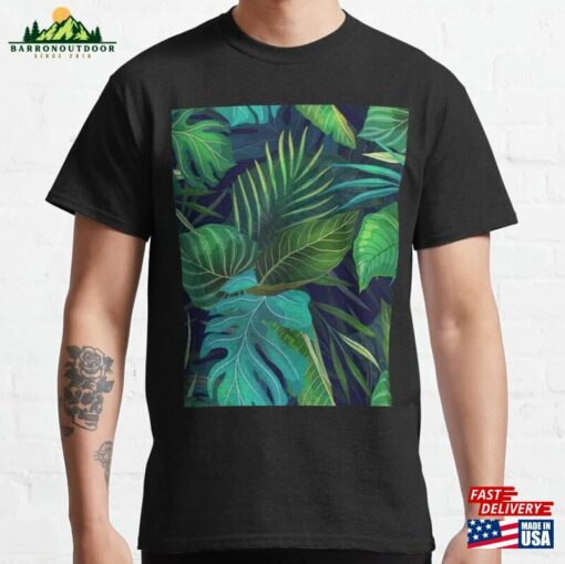 Lush Greens Pattern Beautiful Tropical Landscapes (Nature’s Beauty At It’s Best) Classic T-Shirt