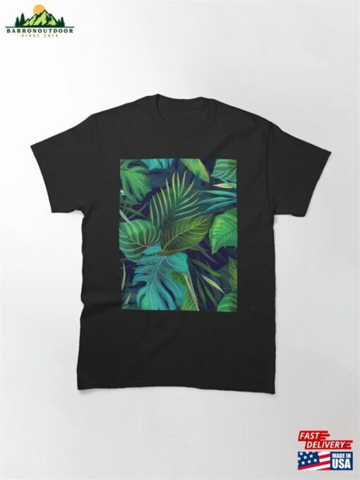 Lush Greens Pattern Beautiful Tropical Landscapes (Nature’s Beauty At It’s Best) Classic T-Shirt