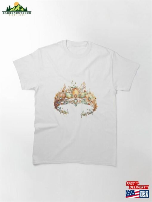 Luxurious Floral Tiara Classic T-Shirt