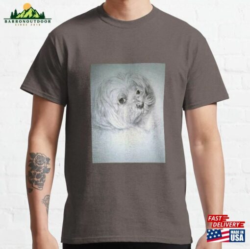 Maltese Dog Art Classic T-Shirt Unisex