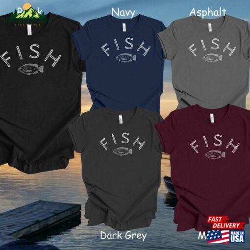 Men’s Shirt Fishing Women T Unisex Classic