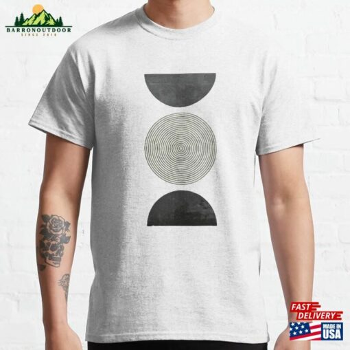 Minimal Art With Watercolor Lines And Circles Classic T-Shirt Sweatshirt Hoodie