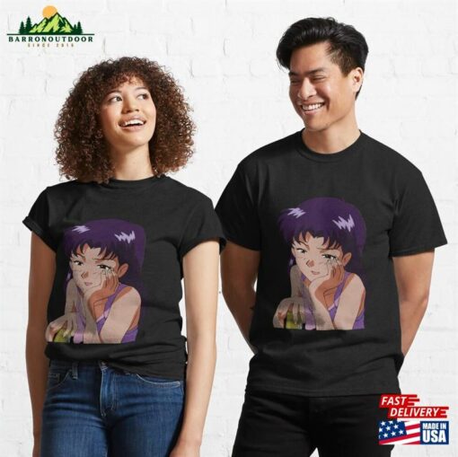 Misato With Beer Classic T-Shirt Unisex