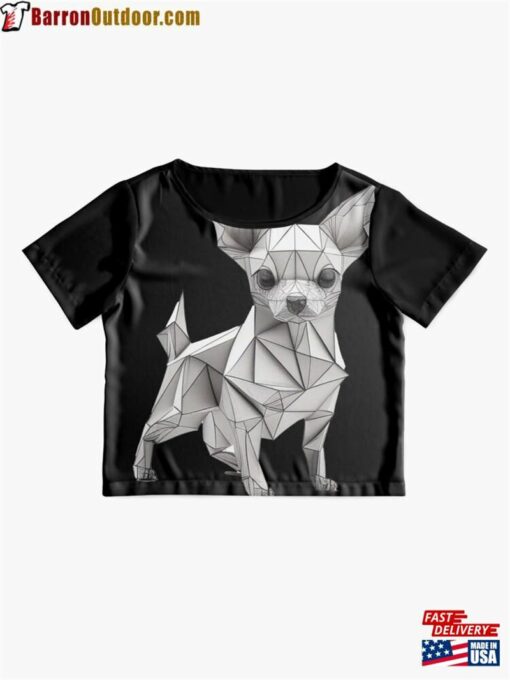 Origami Chihuahua Chiffon Top Hoodie T-Shirt