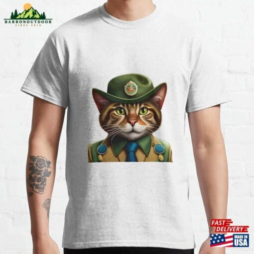 Paws Of Valor Stylish Military Cat Rocking Tactical Attire And Accessories Classic T-Shirt Unisex