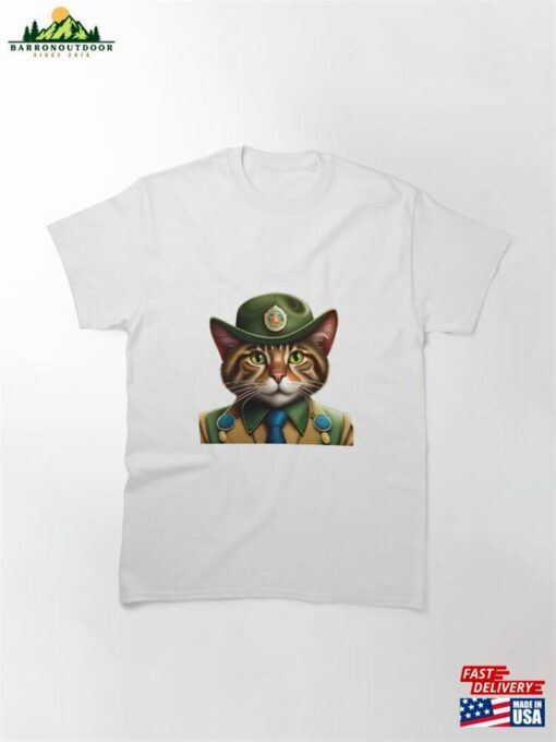 Paws Of Valor Stylish Military Cat Rocking Tactical Attire And Accessories Classic T-Shirt Unisex