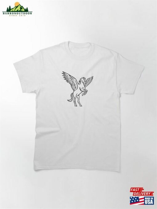 Pegasus Line Drawing Classic T-Shirt Unisex Sweatshirt