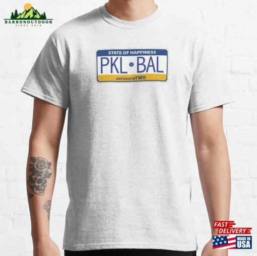 Pickleball Pennsylvania License Plate Classic T-Shirt Sweatshirt