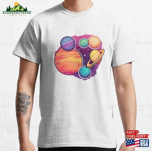 Planets Colour Classic T-Shirt Hoodie