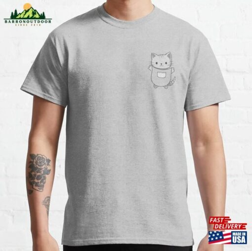 Pocket Kitten Tee Classic T-Shirt Sweatshirt Hoodie