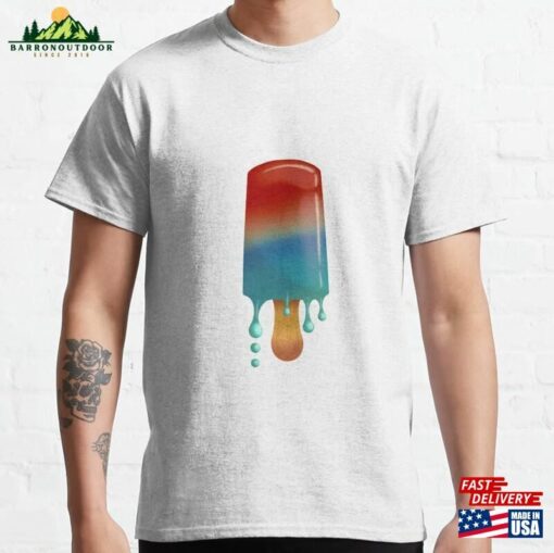 Red And Blue Popsicle Classic T-Shirt Hoodie