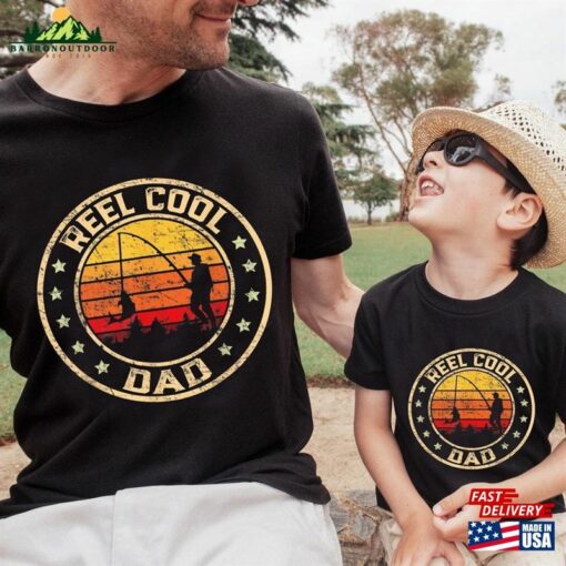 Reel Cool Dad Shirt Fishing Fisherman T-Shirt Classic