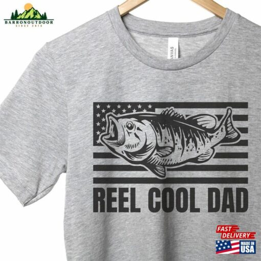 Reel Cool Dad Shirt Funny Fishing Father Sweatshirt T-Shirt