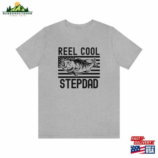 Reel Cool Stepdad Shirt Funny Dad Fishing Father Classic T-Shirt