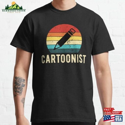 Retro Cartooning Vintage Cartoonist Classic T-Shirt Sweatshirt