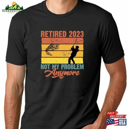 Retro Retirement Fishing Shirt Funny Fisherman T-Shirt Retired Plan Tee Classic