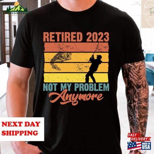 Retro Retirement Fishing Shirt Funny Fisherman T-Shirt Retired Plan Tee Hoodie