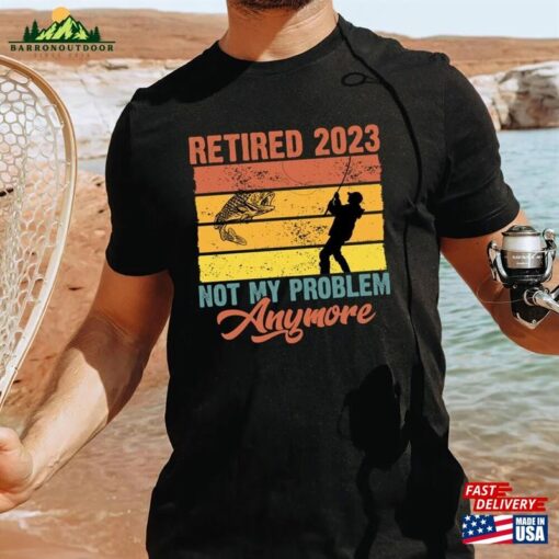 Retro Retirement Fishing Shirt Funny Fisherman T-Shirt Retired Plan Tee Hoodie