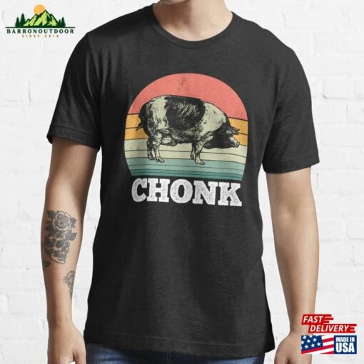 Retro Vintage Chonk Pig Fat Farmer T-Shirt Unisex