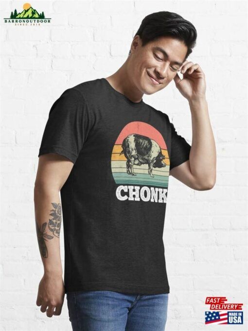 Retro Vintage Chonk Pig Fat Farmer T-Shirt Unisex