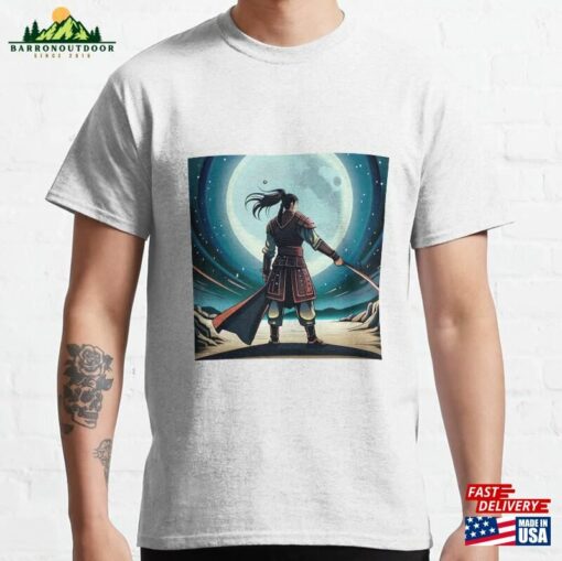 Samurai In The Space Classic T-Shirt Sweatshirt Unisex