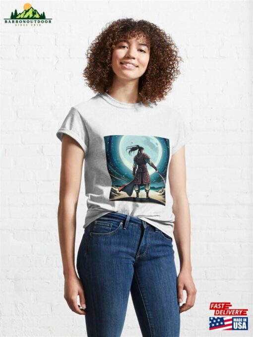 Samurai In The Space Classic T-Shirt Sweatshirt Unisex