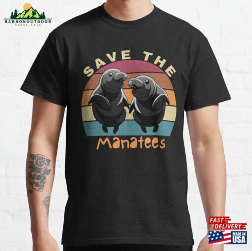 Save The Floaty Potatoes Funny Manatee Classic T-Shirt Sweatshirt