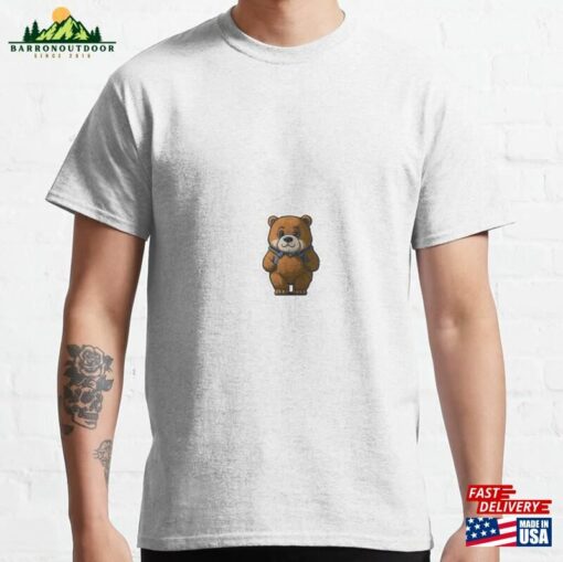 Sticker Brown Bear Classic T-Shirt Hoodie Unisex