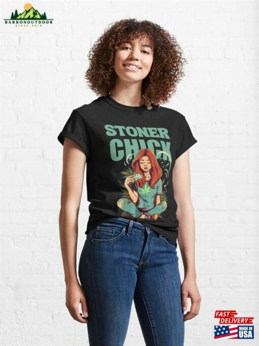 Stoner Chick 420 Time Classic T-Shirt Hoodie Unisex